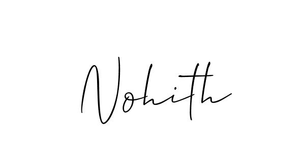 Similarly Allison_Script is the best handwritten signature design. Signature creator online .You can use it as an online autograph creator for name Nohith. Nohith signature style 2 images and pictures png
