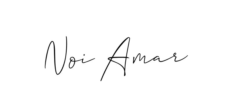 How to make Noi Amar name signature. Use Allison_Script style for creating short signs online. This is the latest handwritten sign. Noi Amar signature style 2 images and pictures png