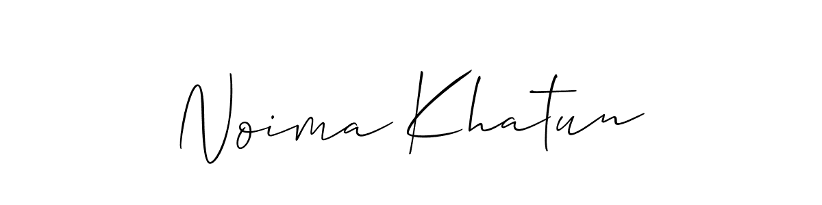 Create a beautiful signature design for name Noima Khatun. With this signature (Allison_Script) fonts, you can make a handwritten signature for free. Noima Khatun signature style 2 images and pictures png
