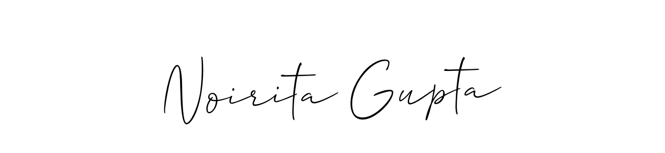 if you are searching for the best signature style for your name Noirita Gupta. so please give up your signature search. here we have designed multiple signature styles  using Allison_Script. Noirita Gupta signature style 2 images and pictures png