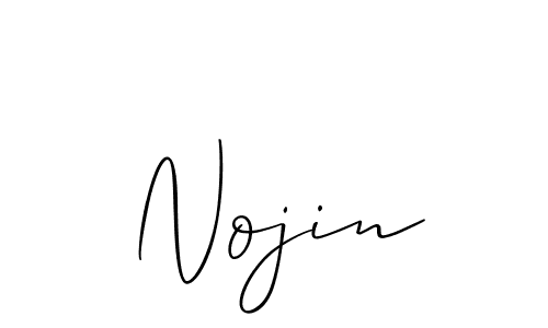 Also we have Nojin name is the best signature style. Create professional handwritten signature collection using Allison_Script autograph style. Nojin signature style 2 images and pictures png