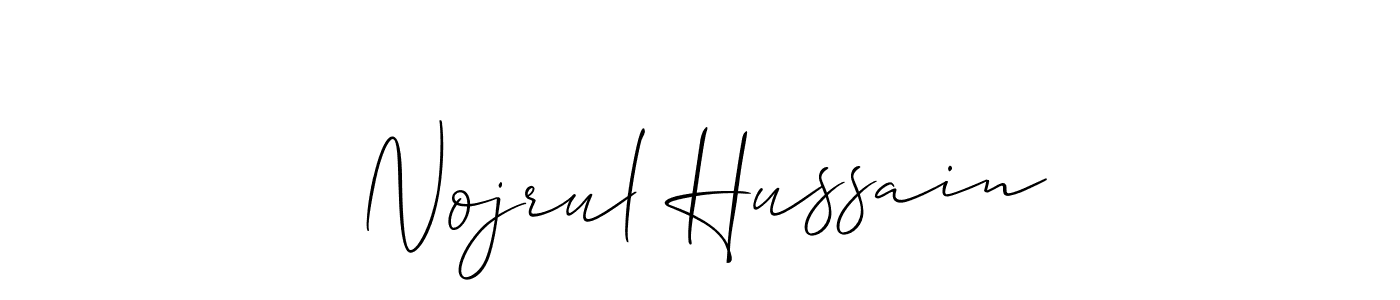 Also we have Nojrul Hussain name is the best signature style. Create professional handwritten signature collection using Allison_Script autograph style. Nojrul Hussain signature style 2 images and pictures png