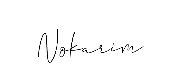 Similarly Allison_Script is the best handwritten signature design. Signature creator online .You can use it as an online autograph creator for name Nokarim. Nokarim signature style 2 images and pictures png