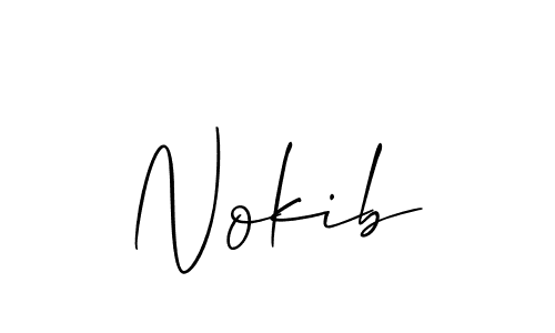 if you are searching for the best signature style for your name Nokib. so please give up your signature search. here we have designed multiple signature styles  using Allison_Script. Nokib signature style 2 images and pictures png