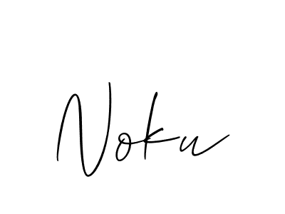 Best and Professional Signature Style for Noku. Allison_Script Best Signature Style Collection. Noku signature style 2 images and pictures png