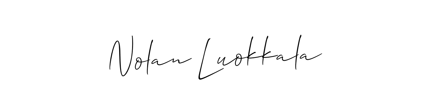 Here are the top 10 professional signature styles for the name Nolan Luokkala. These are the best autograph styles you can use for your name. Nolan Luokkala signature style 2 images and pictures png