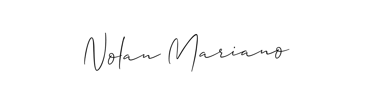 You can use this online signature creator to create a handwritten signature for the name Nolan Mariano. This is the best online autograph maker. Nolan Mariano signature style 2 images and pictures png