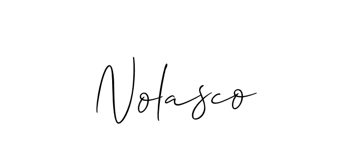 Once you've used our free online signature maker to create your best signature Allison_Script style, it's time to enjoy all of the benefits that Nolasco name signing documents. Nolasco signature style 2 images and pictures png