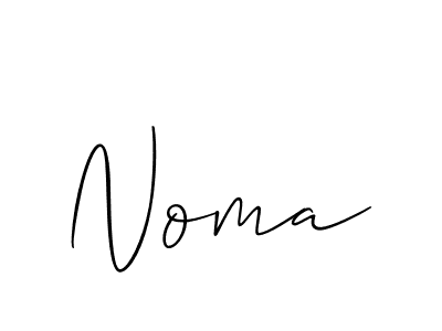 Create a beautiful signature design for name Noma. With this signature (Allison_Script) fonts, you can make a handwritten signature for free. Noma signature style 2 images and pictures png