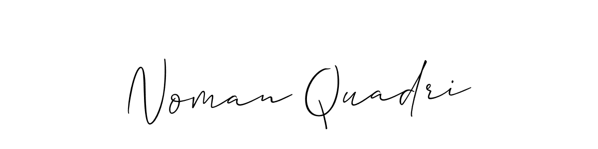 Noman Quadri stylish signature style. Best Handwritten Sign (Allison_Script) for my name. Handwritten Signature Collection Ideas for my name Noman Quadri. Noman Quadri signature style 2 images and pictures png