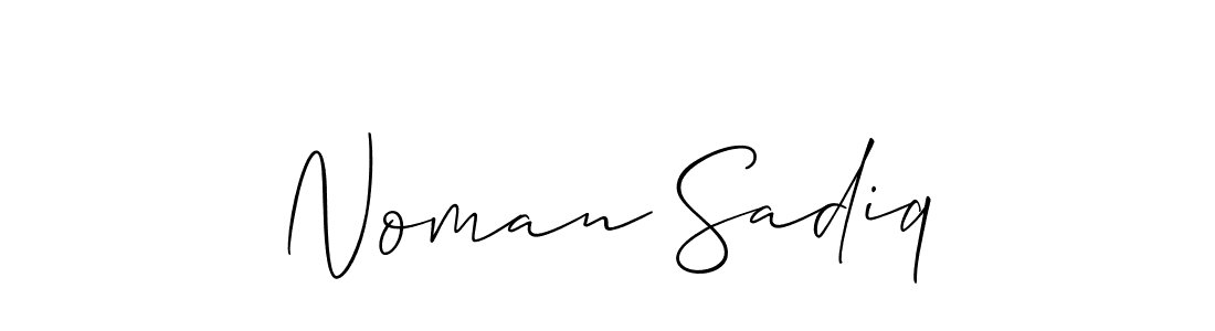 How to make Noman Sadiq signature? Allison_Script is a professional autograph style. Create handwritten signature for Noman Sadiq name. Noman Sadiq signature style 2 images and pictures png