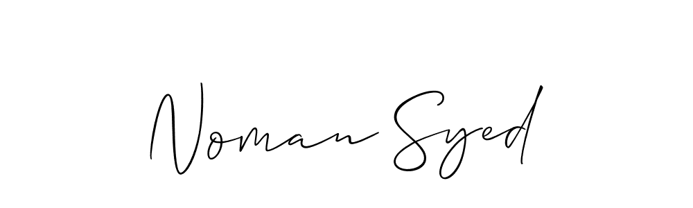 Noman Syed stylish signature style. Best Handwritten Sign (Allison_Script) for my name. Handwritten Signature Collection Ideas for my name Noman Syed. Noman Syed signature style 2 images and pictures png