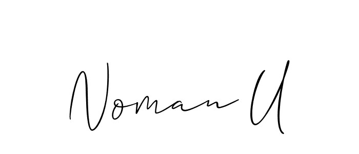 Make a beautiful signature design for name Noman U. Use this online signature maker to create a handwritten signature for free. Noman U signature style 2 images and pictures png