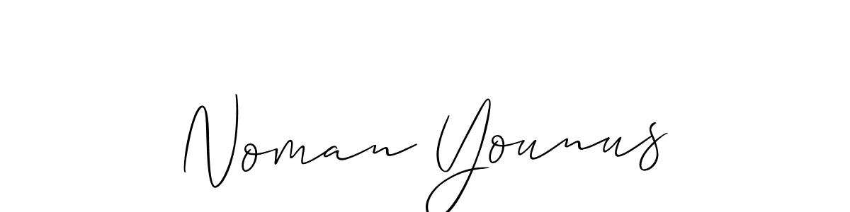 Design your own signature with our free online signature maker. With this signature software, you can create a handwritten (Allison_Script) signature for name Noman Younus. Noman Younus signature style 2 images and pictures png