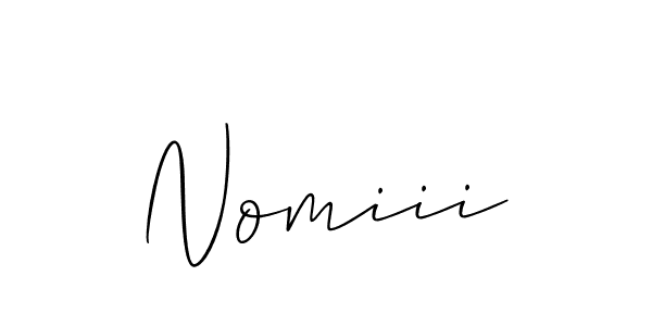 Check out images of Autograph of Nomiii name. Actor Nomiii Signature Style. Allison_Script is a professional sign style online. Nomiii signature style 2 images and pictures png