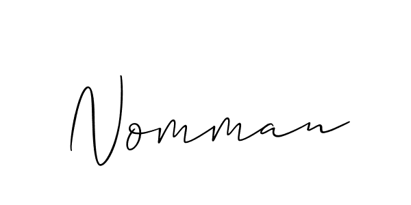 How to make Nomman name signature. Use Allison_Script style for creating short signs online. This is the latest handwritten sign. Nomman signature style 2 images and pictures png