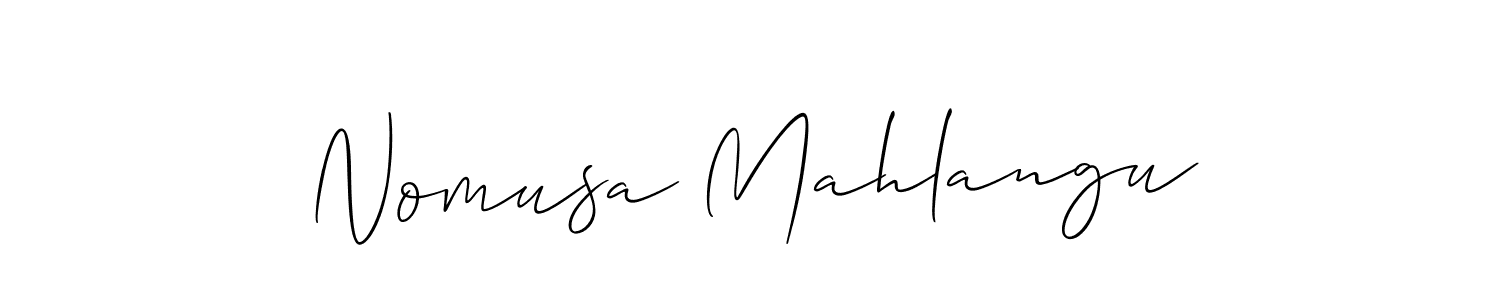 Make a beautiful signature design for name Nomusa Mahlangu. Use this online signature maker to create a handwritten signature for free. Nomusa Mahlangu signature style 2 images and pictures png