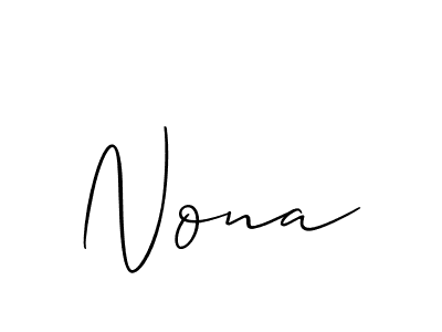 Also we have Nona name is the best signature style. Create professional handwritten signature collection using Allison_Script autograph style. Nona signature style 2 images and pictures png