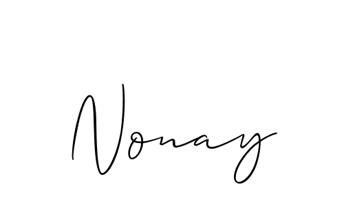 Best and Professional Signature Style for Nonay. Allison_Script Best Signature Style Collection. Nonay signature style 2 images and pictures png