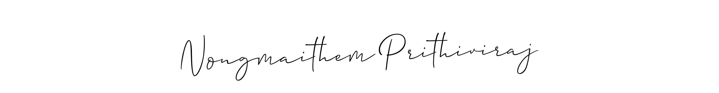 Similarly Allison_Script is the best handwritten signature design. Signature creator online .You can use it as an online autograph creator for name Nongmaithem Prithiviraj. Nongmaithem Prithiviraj signature style 2 images and pictures png