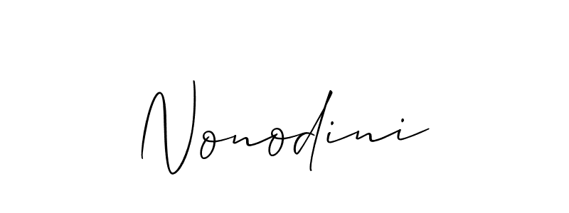 Also we have Nonodini name is the best signature style. Create professional handwritten signature collection using Allison_Script autograph style. Nonodini signature style 2 images and pictures png
