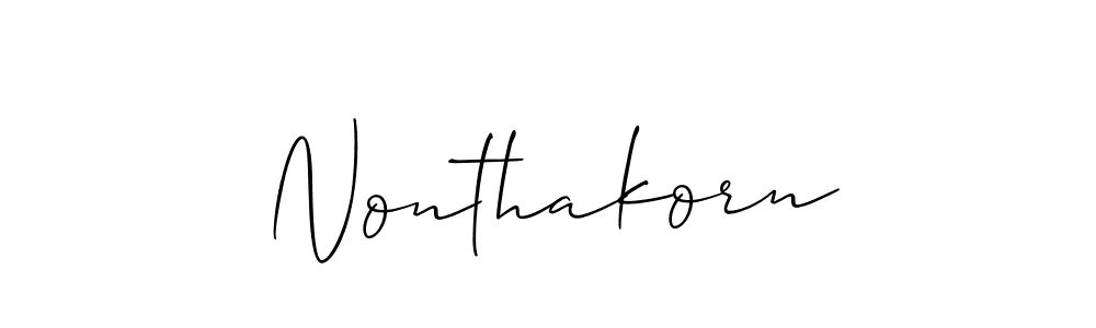 Make a beautiful signature design for name Nonthakorn. Use this online signature maker to create a handwritten signature for free. Nonthakorn signature style 2 images and pictures png