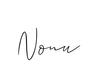 Also You can easily find your signature by using the search form. We will create Nonu name handwritten signature images for you free of cost using Allison_Script sign style. Nonu signature style 2 images and pictures png