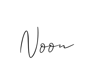 It looks lik you need a new signature style for name Noon. Design unique handwritten (Allison_Script) signature with our free signature maker in just a few clicks. Noon signature style 2 images and pictures png