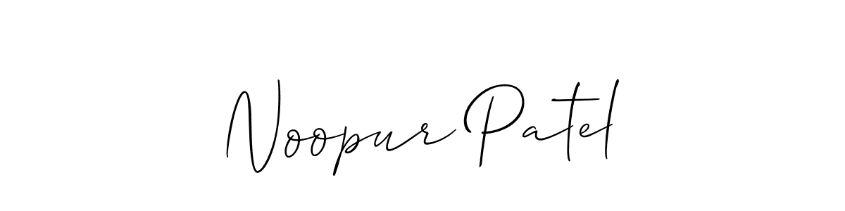 Also You can easily find your signature by using the search form. We will create Noopur Patel name handwritten signature images for you free of cost using Allison_Script sign style. Noopur Patel signature style 2 images and pictures png