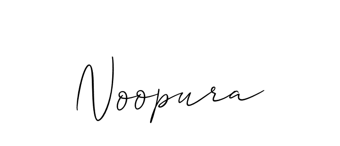 How to make Noopura name signature. Use Allison_Script style for creating short signs online. This is the latest handwritten sign. Noopura signature style 2 images and pictures png