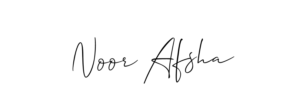 Make a beautiful signature design for name Noor Afsha. With this signature (Allison_Script) style, you can create a handwritten signature for free. Noor Afsha signature style 2 images and pictures png