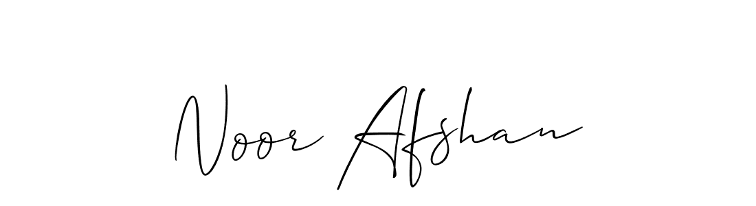Noor Afshan stylish signature style. Best Handwritten Sign (Allison_Script) for my name. Handwritten Signature Collection Ideas for my name Noor Afshan. Noor Afshan signature style 2 images and pictures png