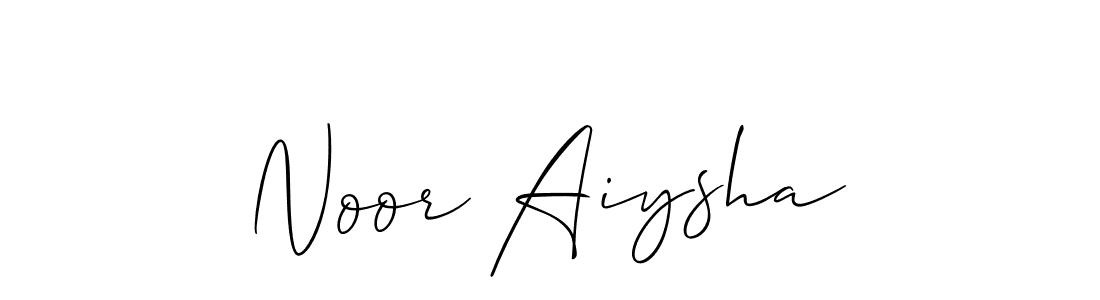 Make a beautiful signature design for name Noor Aiysha. Use this online signature maker to create a handwritten signature for free. Noor Aiysha signature style 2 images and pictures png