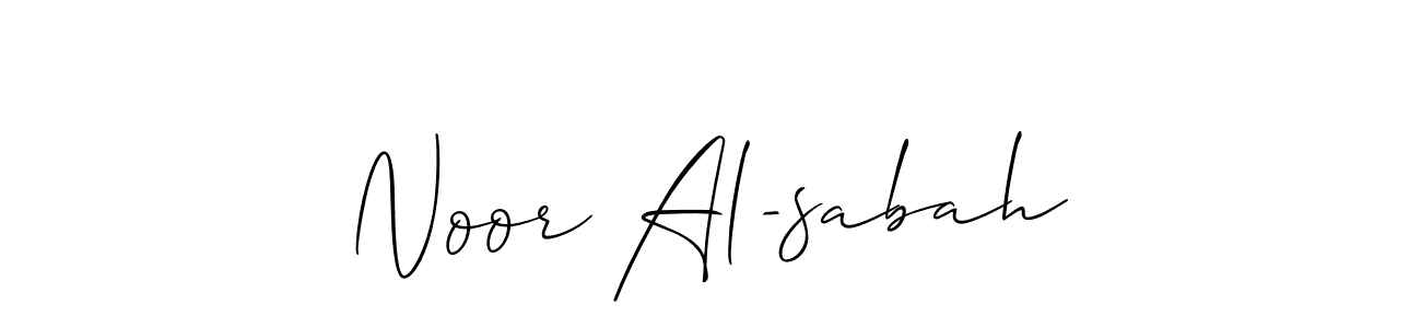 Use a signature maker to create a handwritten signature online. With this signature software, you can design (Allison_Script) your own signature for name Noor Al-sabah. Noor Al-sabah signature style 2 images and pictures png