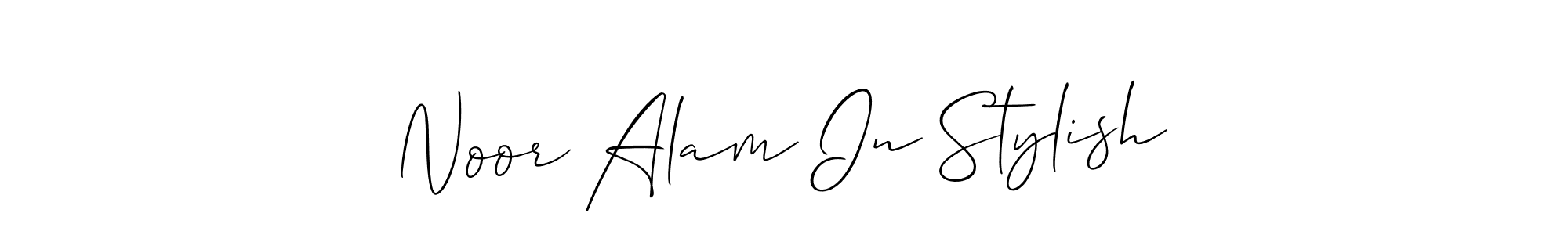 Use a signature maker to create a handwritten signature online. With this signature software, you can design (Allison_Script) your own signature for name Noor Alam In Stylish. Noor Alam In Stylish signature style 2 images and pictures png