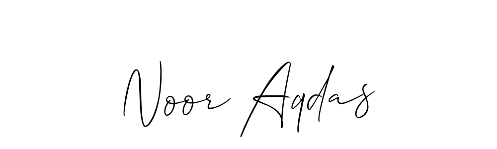 Also we have Noor Aqdas name is the best signature style. Create professional handwritten signature collection using Allison_Script autograph style. Noor Aqdas signature style 2 images and pictures png