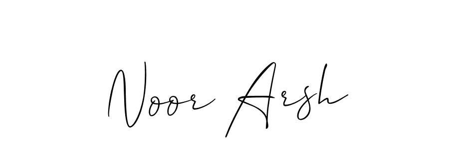 You can use this online signature creator to create a handwritten signature for the name Noor Arsh. This is the best online autograph maker. Noor Arsh signature style 2 images and pictures png