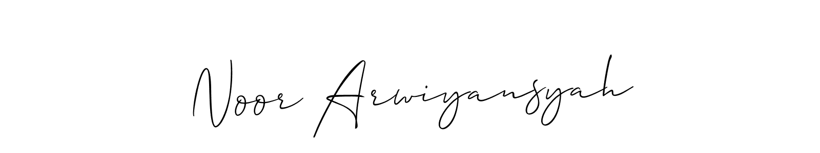 Best and Professional Signature Style for Noor Arwiyansyah. Allison_Script Best Signature Style Collection. Noor Arwiyansyah signature style 2 images and pictures png