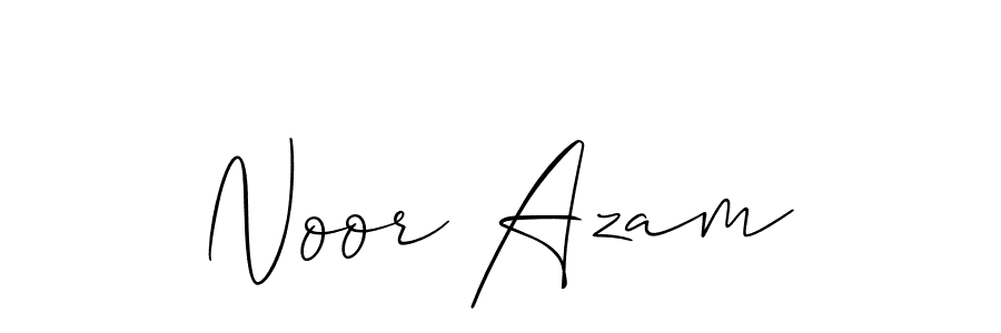 Create a beautiful signature design for name Noor Azam. With this signature (Allison_Script) fonts, you can make a handwritten signature for free. Noor Azam signature style 2 images and pictures png