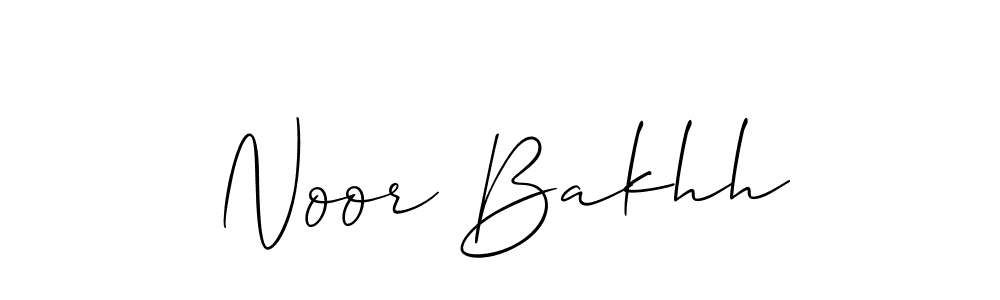 This is the best signature style for the Noor Bakhh name. Also you like these signature font (Allison_Script). Mix name signature. Noor Bakhh signature style 2 images and pictures png