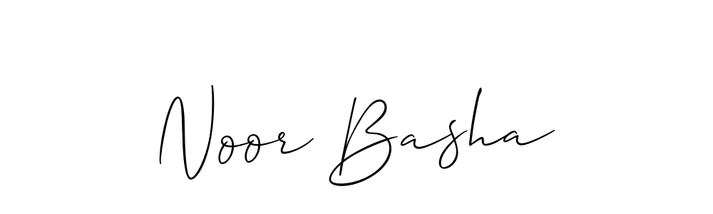 It looks lik you need a new signature style for name Noor Basha. Design unique handwritten (Allison_Script) signature with our free signature maker in just a few clicks. Noor Basha signature style 2 images and pictures png