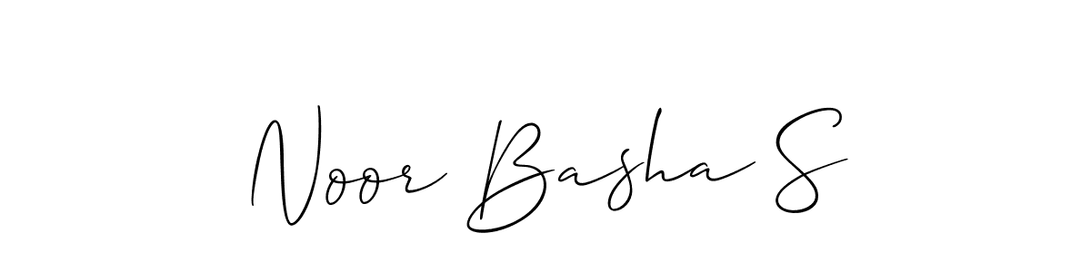 How to Draw Noor Basha S signature style? Allison_Script is a latest design signature styles for name Noor Basha S. Noor Basha S signature style 2 images and pictures png