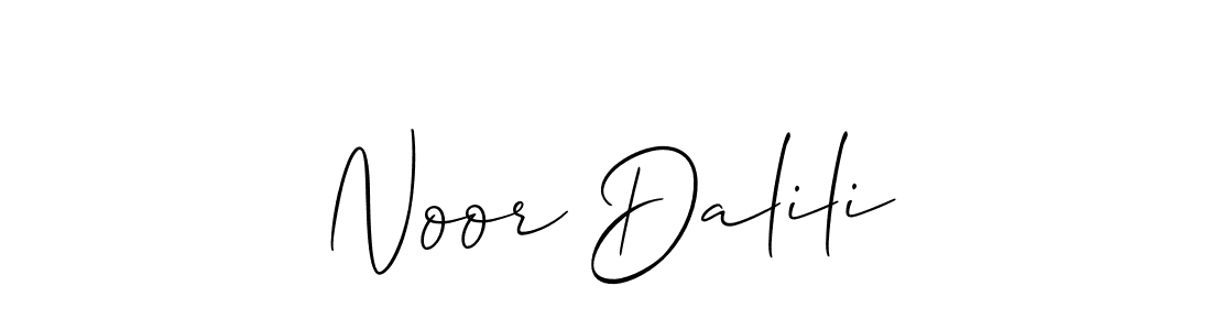 Best and Professional Signature Style for Noor Dalili. Allison_Script Best Signature Style Collection. Noor Dalili signature style 2 images and pictures png