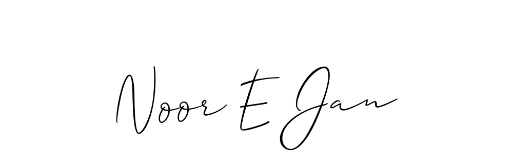 Also we have Noor E Jan name is the best signature style. Create professional handwritten signature collection using Allison_Script autograph style. Noor E Jan signature style 2 images and pictures png