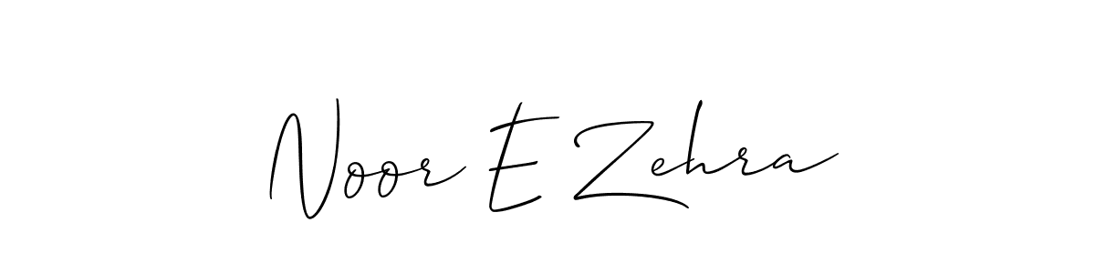 Make a beautiful signature design for name Noor E Zehra. Use this online signature maker to create a handwritten signature for free. Noor E Zehra signature style 2 images and pictures png