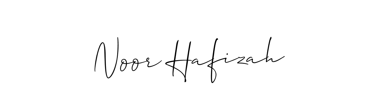 Make a beautiful signature design for name Noor Hafizah. With this signature (Allison_Script) style, you can create a handwritten signature for free. Noor Hafizah signature style 2 images and pictures png