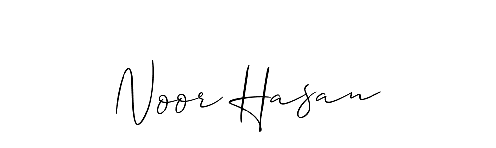 Design your own signature with our free online signature maker. With this signature software, you can create a handwritten (Allison_Script) signature for name Noor Hasan. Noor Hasan signature style 2 images and pictures png