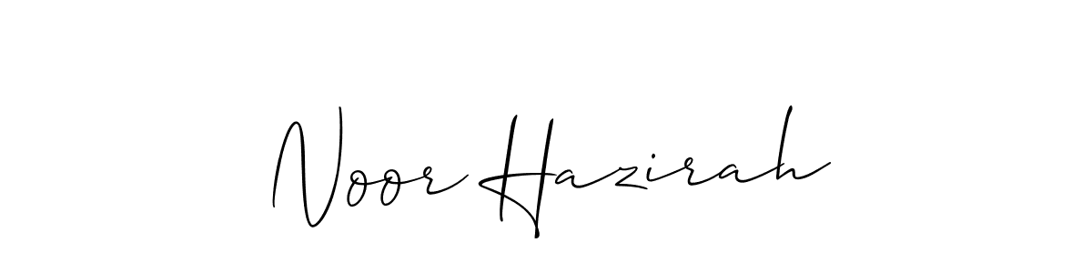 Best and Professional Signature Style for Noor Hazirah. Allison_Script Best Signature Style Collection. Noor Hazirah signature style 2 images and pictures png