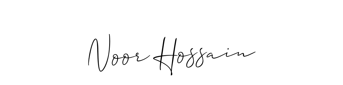 if you are searching for the best signature style for your name Noor Hossain. so please give up your signature search. here we have designed multiple signature styles  using Allison_Script. Noor Hossain signature style 2 images and pictures png