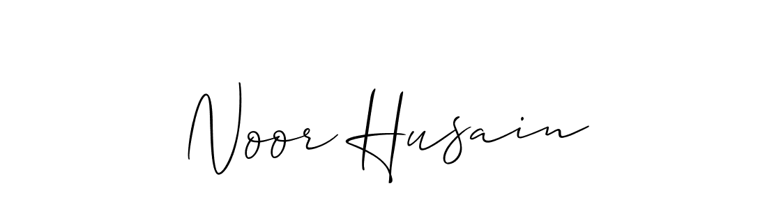 Design your own signature with our free online signature maker. With this signature software, you can create a handwritten (Allison_Script) signature for name Noor Husain. Noor Husain signature style 2 images and pictures png